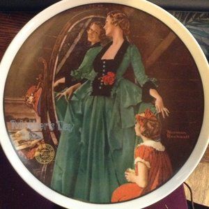 The Courting Dress Vintage Rockwell Collectible Plate First Edition #2847E